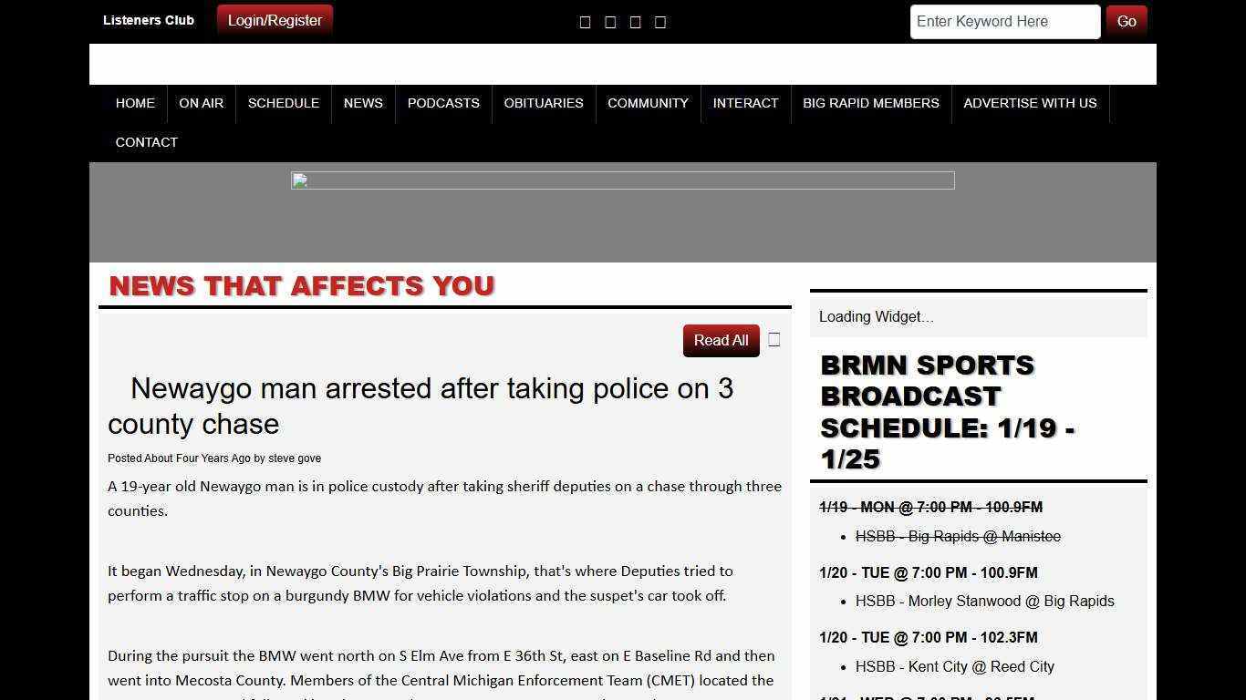 Newaygo man arrested after taking police on 3 county chase