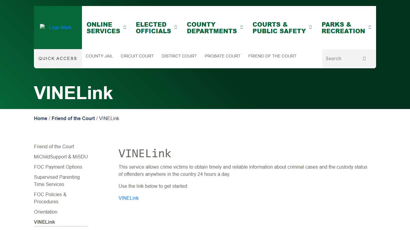 VINELink - Newaygo County